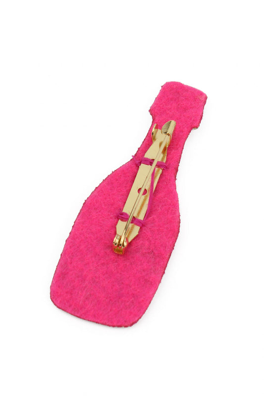 BIRTHDAY GIRL BEADED BOTTLE BROOCH