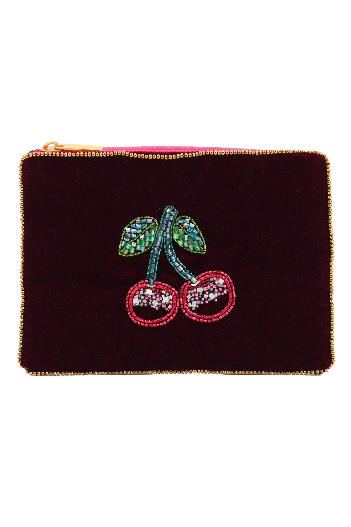 CHERRY ON PLUM SMALL POUCH