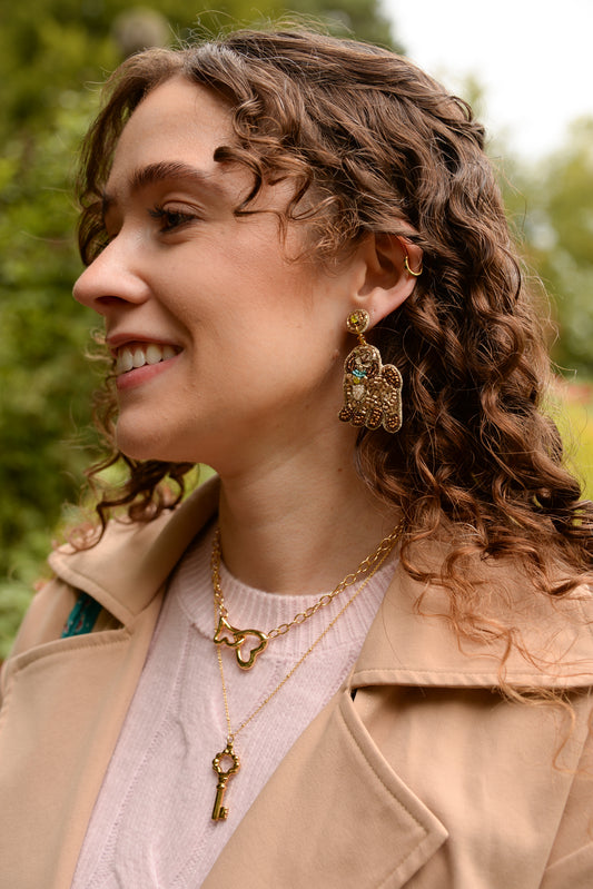 COCKAPOO BEADED EARRINGS
