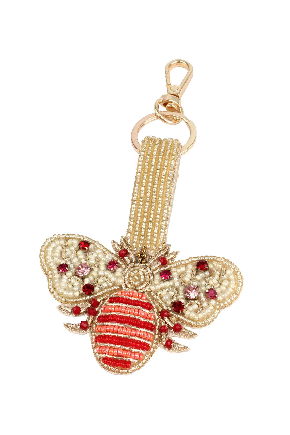 PLUM BEE KEYRING/BAG CHARM