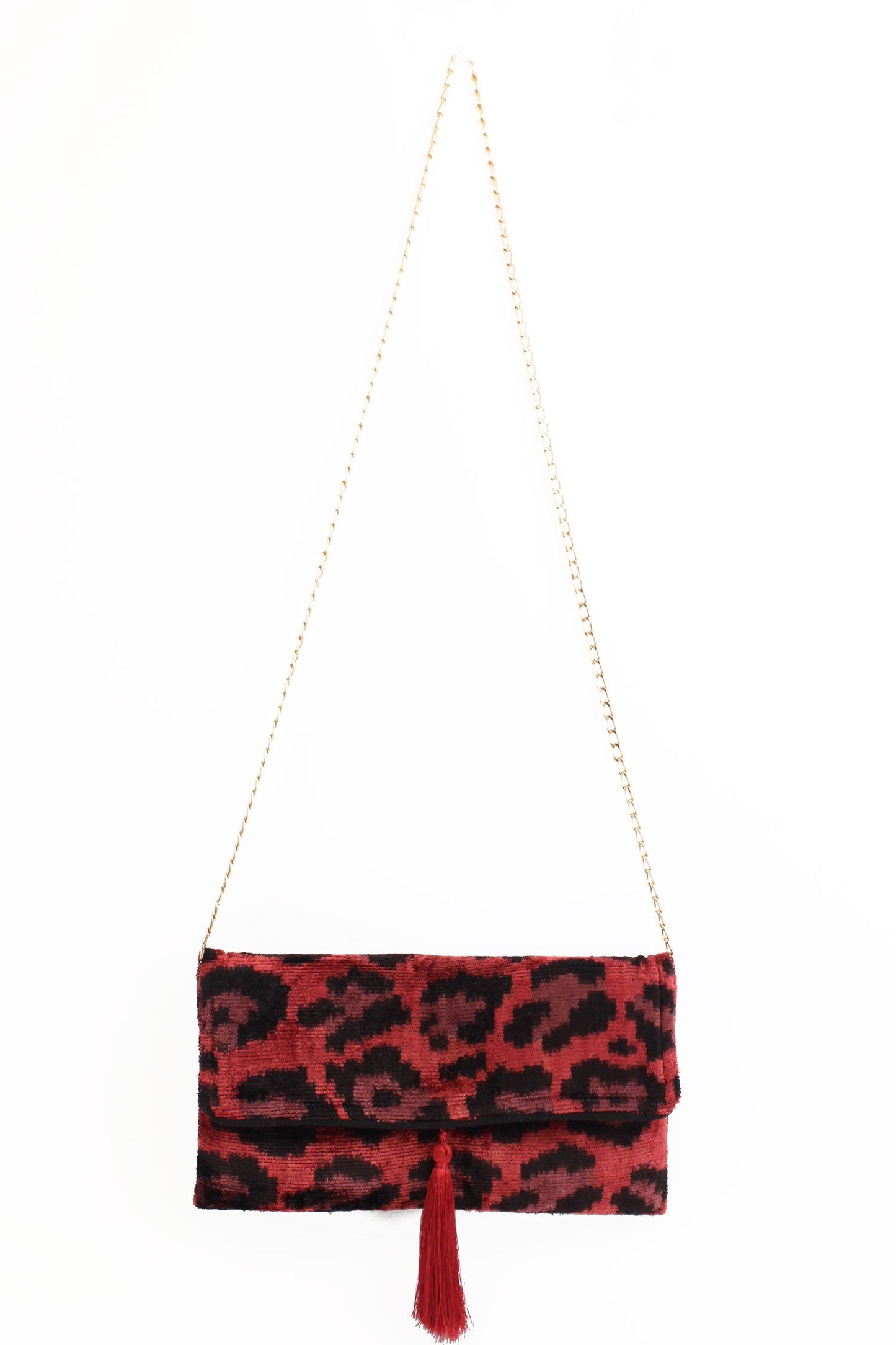 PLUM LEOPARD YASEMIN CLUTCH/CROSSBODY BAG