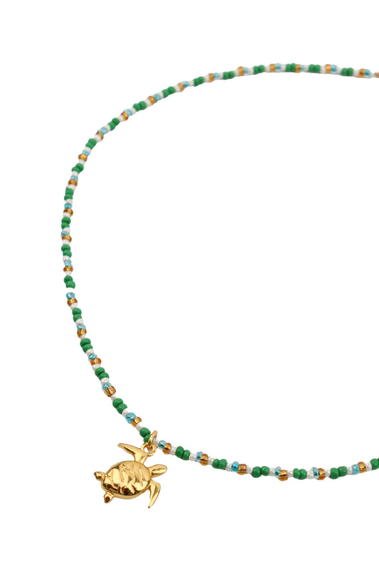 TURTLE GREEN NECKLACE