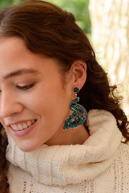PEACOCK EARRINGS