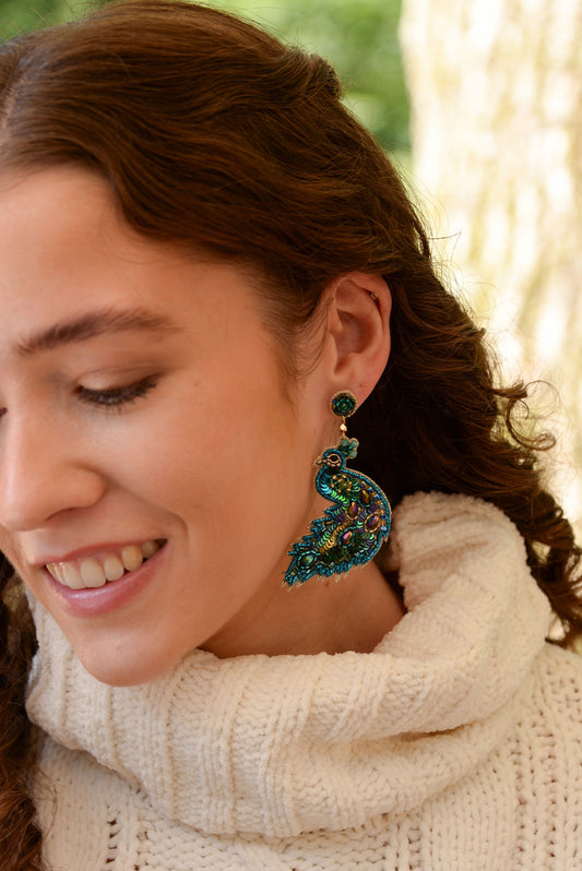 PEACOCK EARRINGS