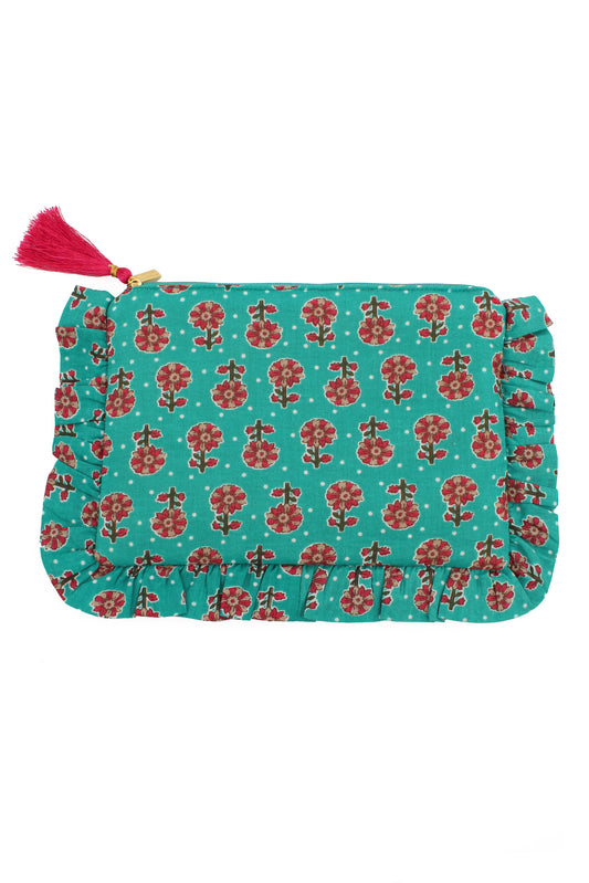 BLUE FRILL POUCH