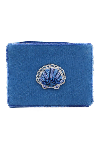 BLUE SHELL SMALL POUCH