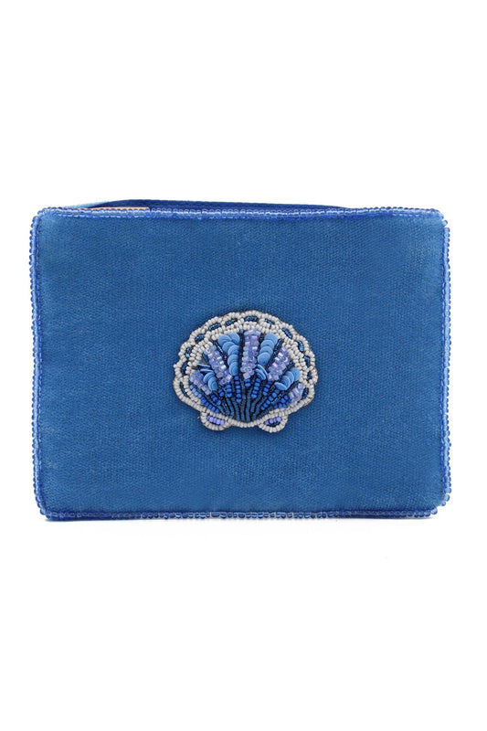BLUE SHELL SMALL POUCH