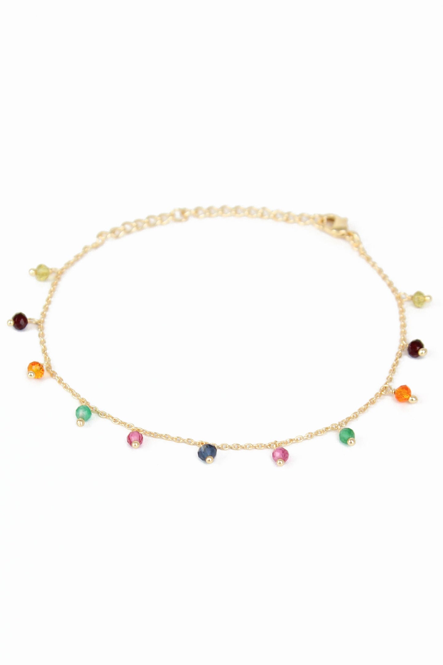 GOLD RAINBOW CHARM BRACELET