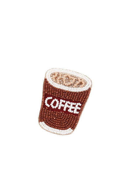 COFFEE CUP BROOCH