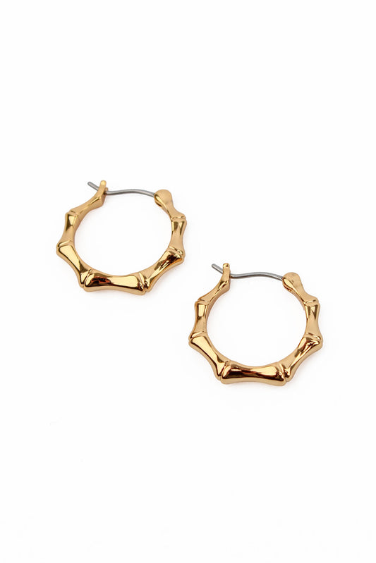 DELICATE BAMBOO HOOP EARRINGS