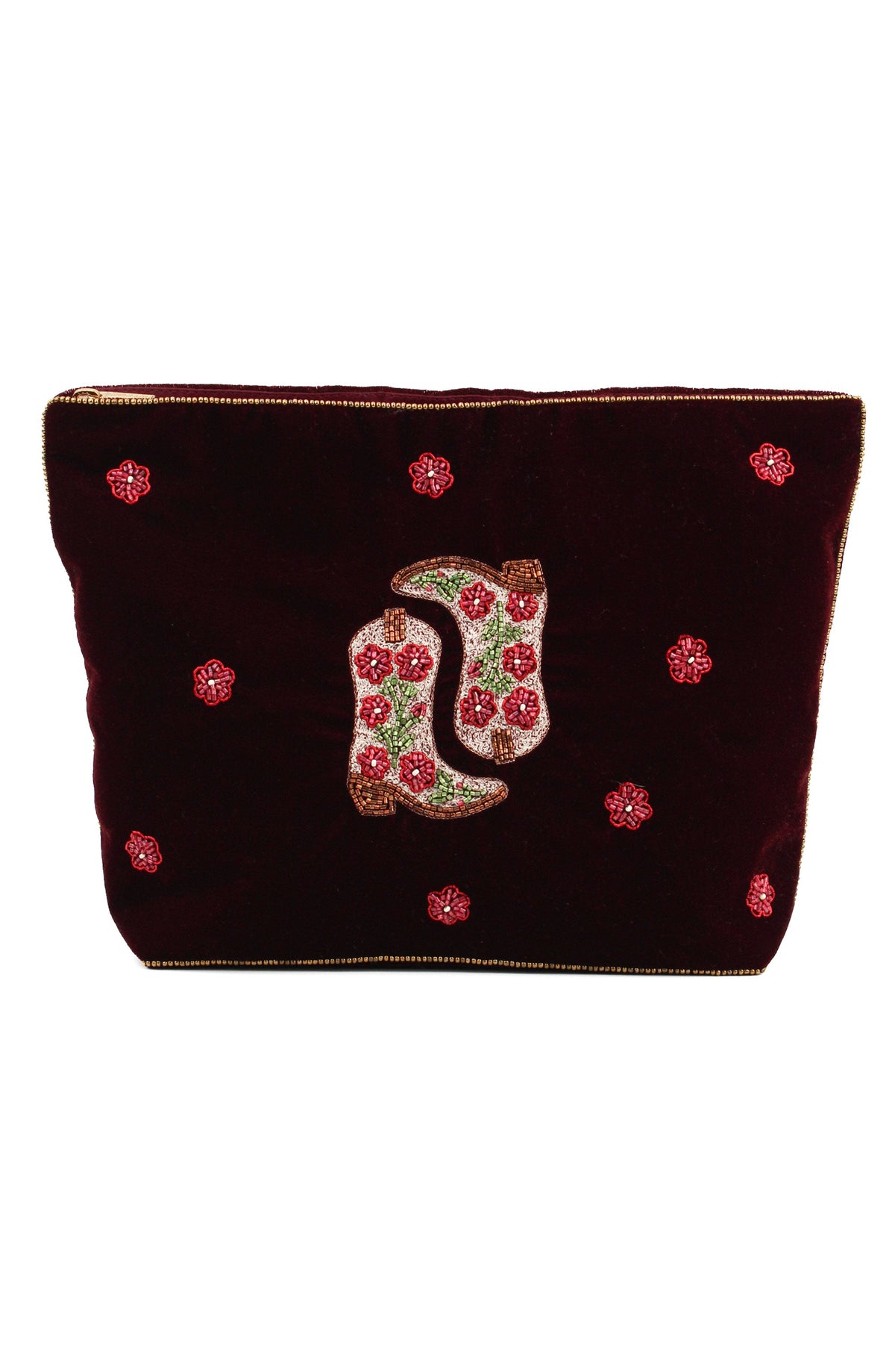DOUBLE COWGIRL BOOT LARGE POUCH