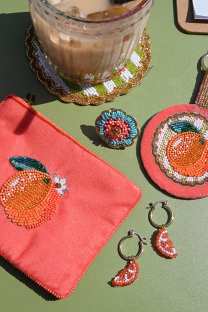 ORANGE SLICE EARRINGS