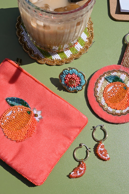 ORANGE SLICE EARRINGS