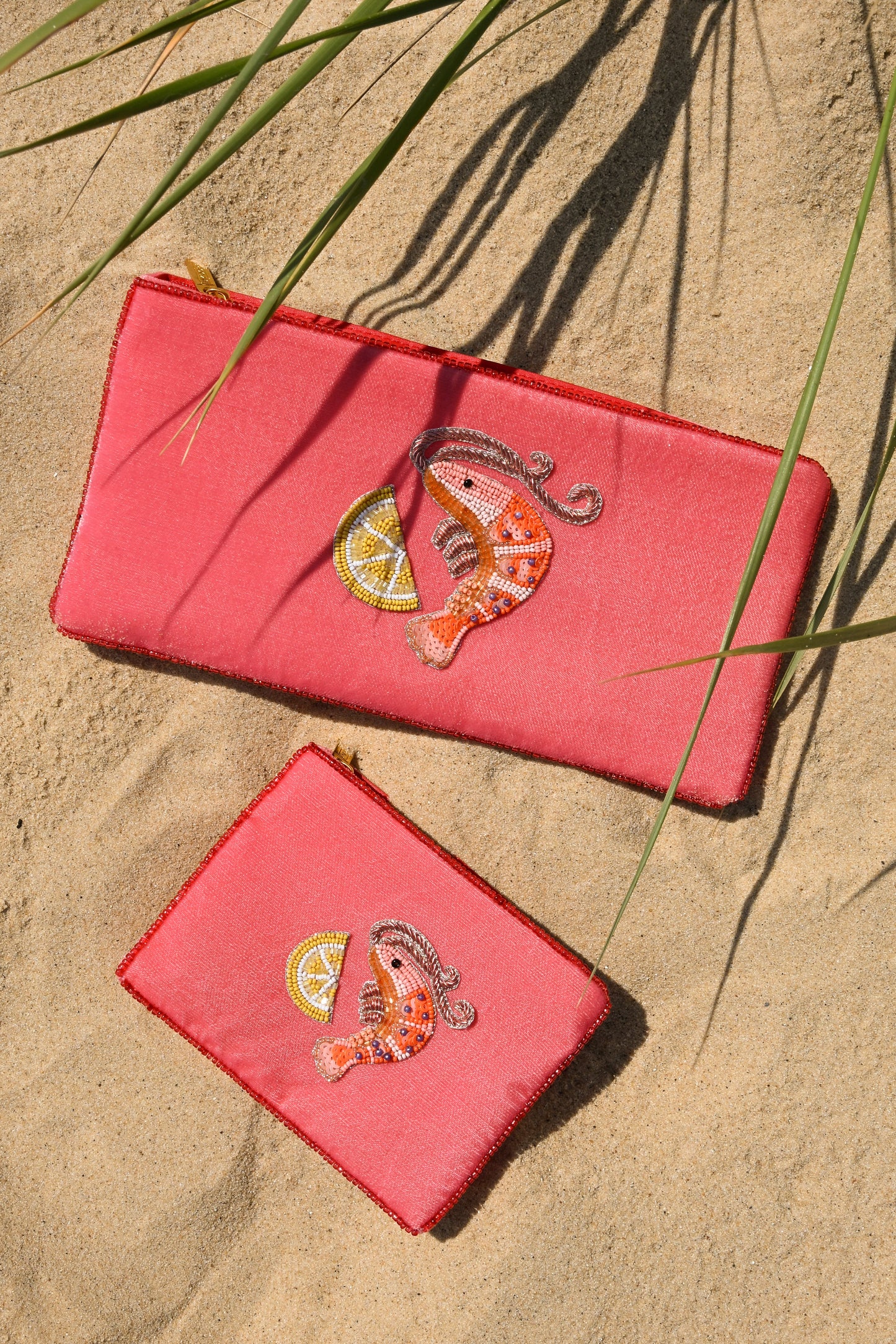 PRAWN AND LEMON MULTI USE POUCH