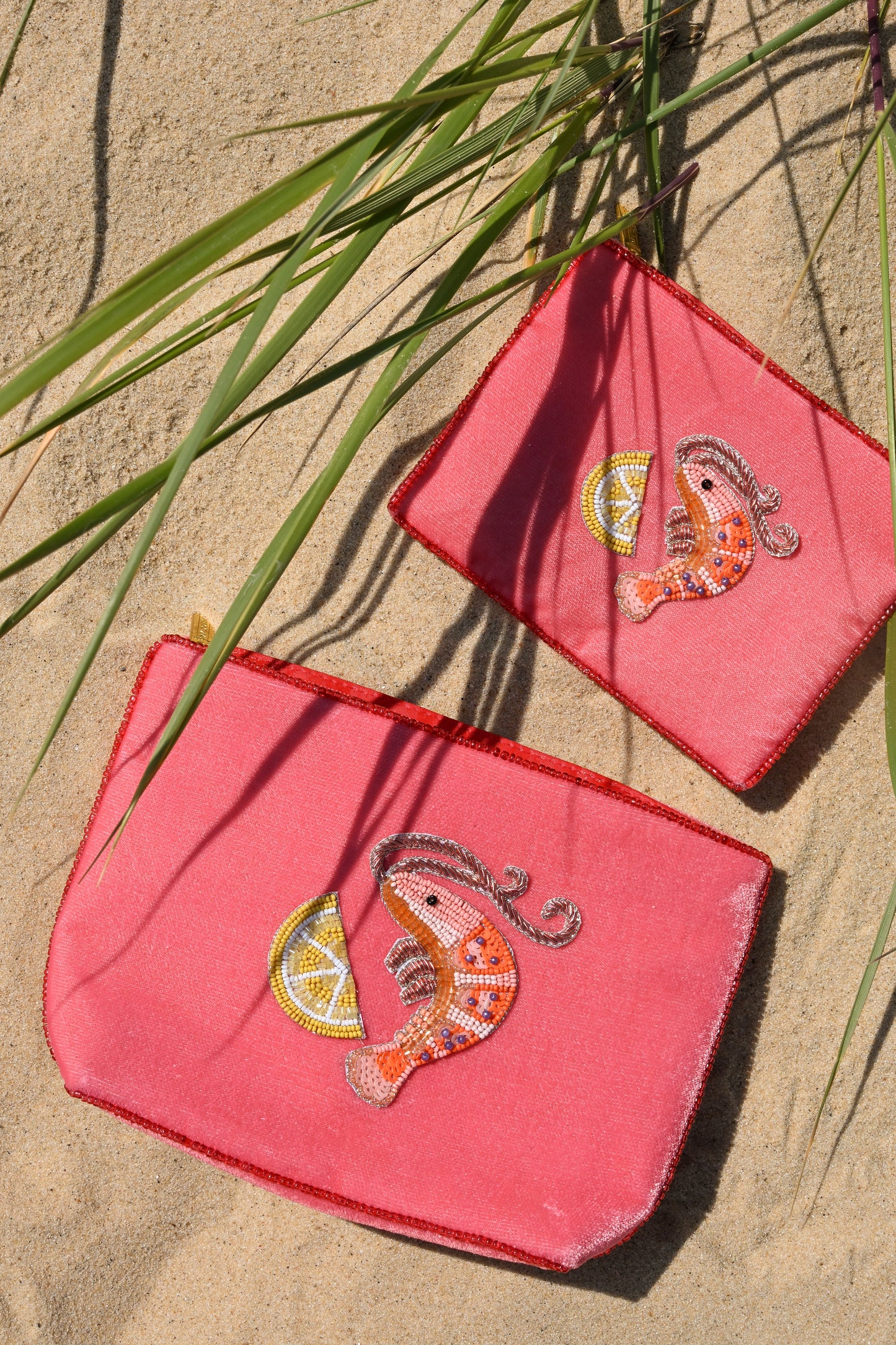 PRAWN AND LEMON MEDIUM POUCH