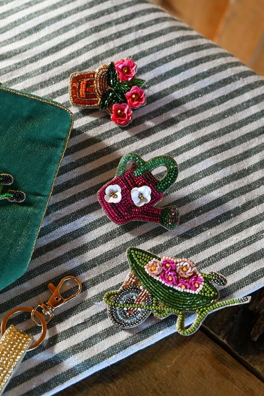 WINTER WATERING CAN BROOCH
