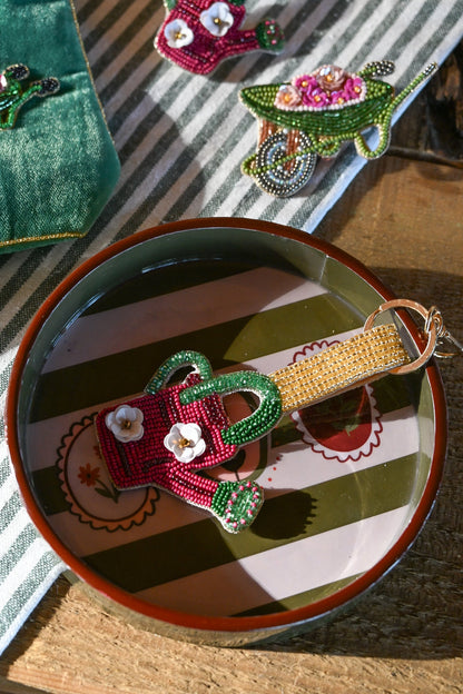 WINTER WATERING CAN KEYRING/BAG CHARM