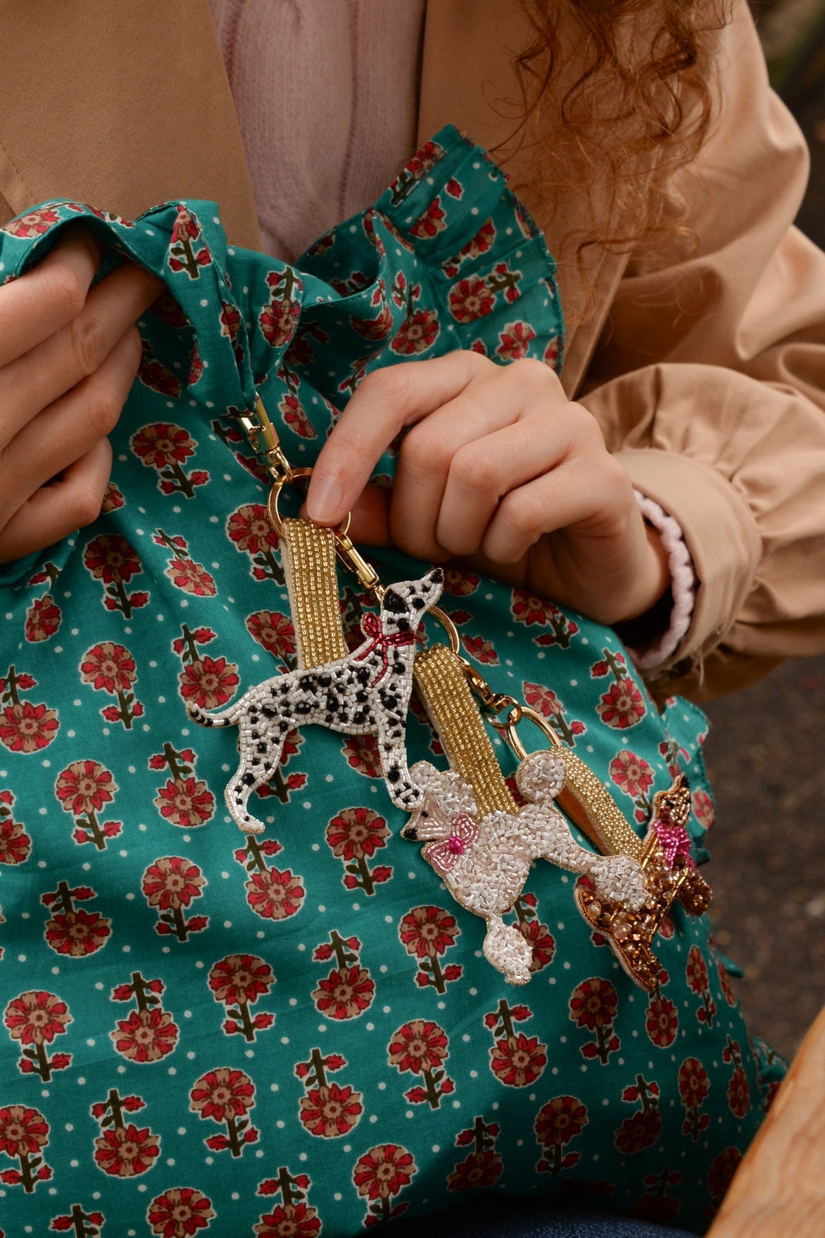 DALMATIAN DOG KEYRING