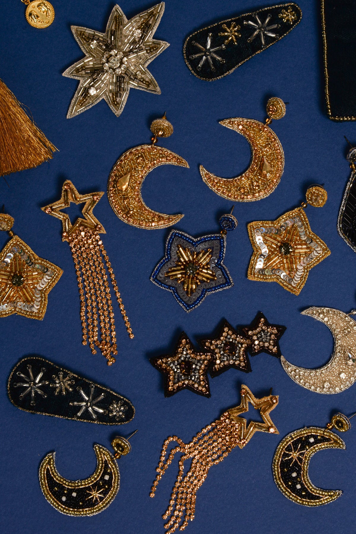 STAR ON VELVET HAIRCLIPS PACK OF 2