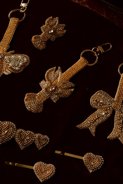 CLASSIC MY DORIS GOLD AND SILVER LOBSTER KEYRING/BAG CHARM
