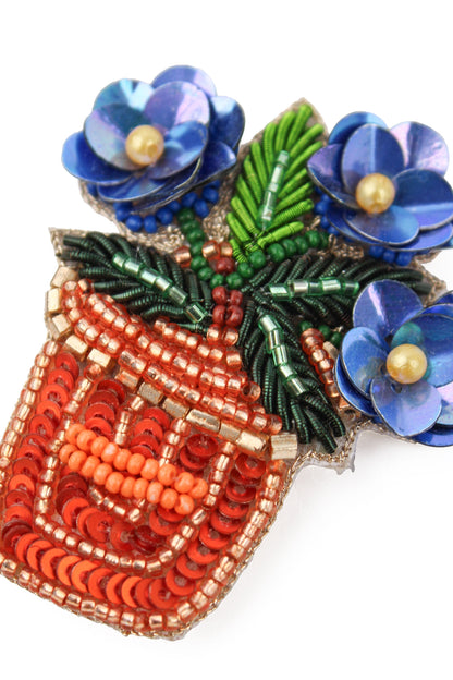 FLOWER POT BROOCH