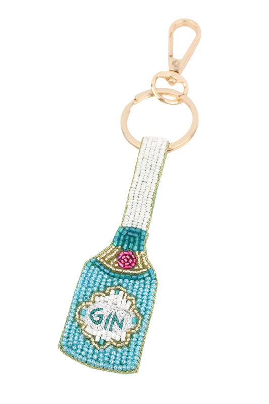 GIN BOTTLE KEYRING