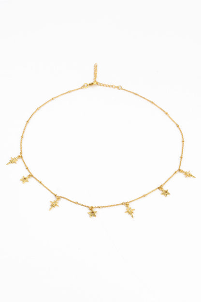 GOLD STAR CHARM NECKLACE
