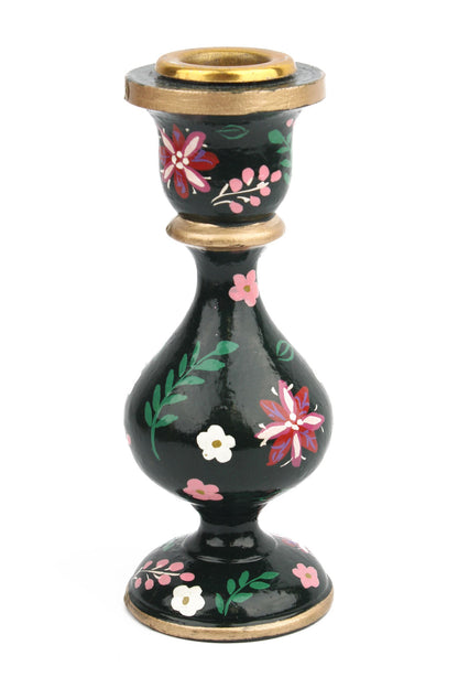 GREEN SMALL CANDLESTICK HOLDER