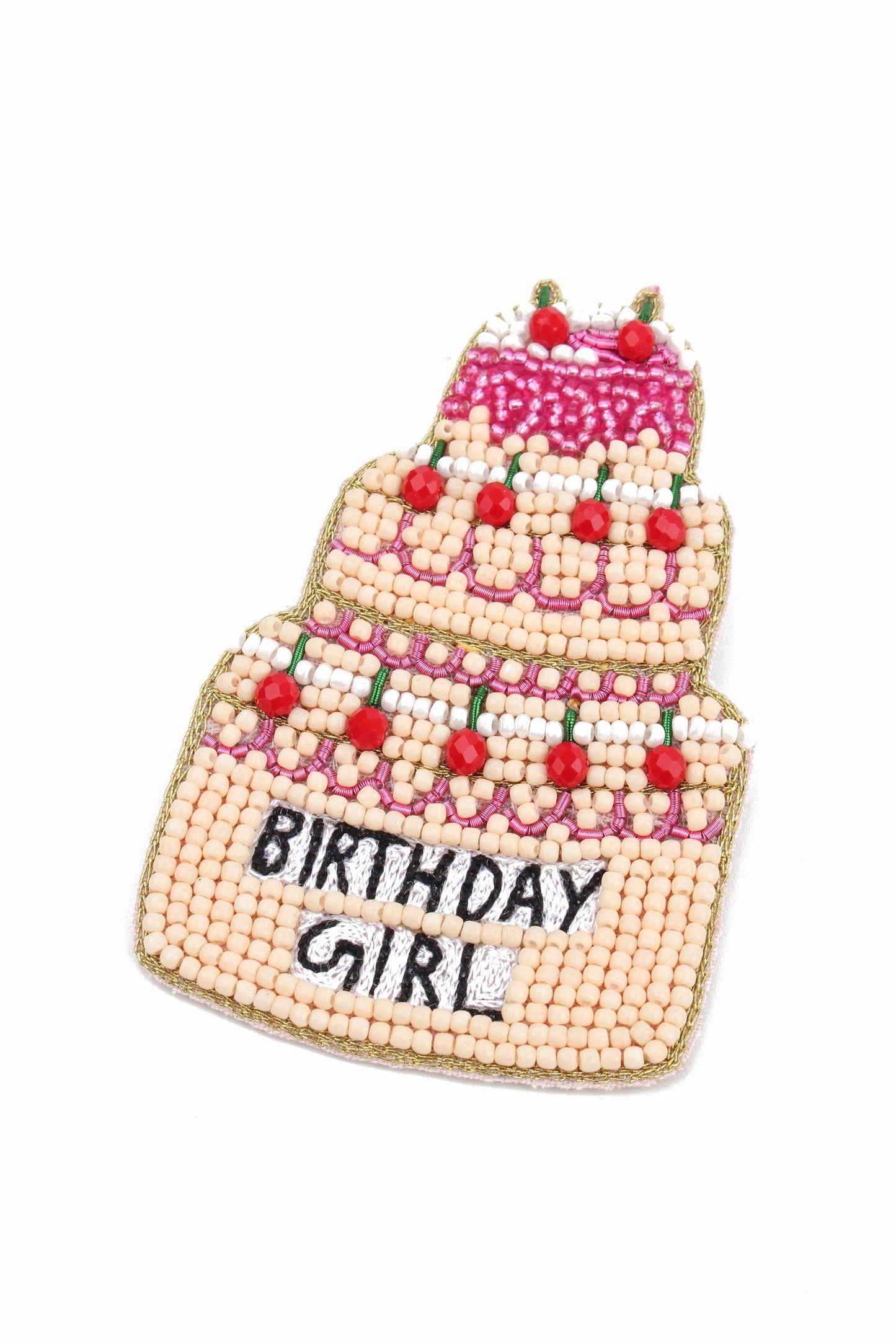 BIRTHDAY GIRL CAKE BROOCH