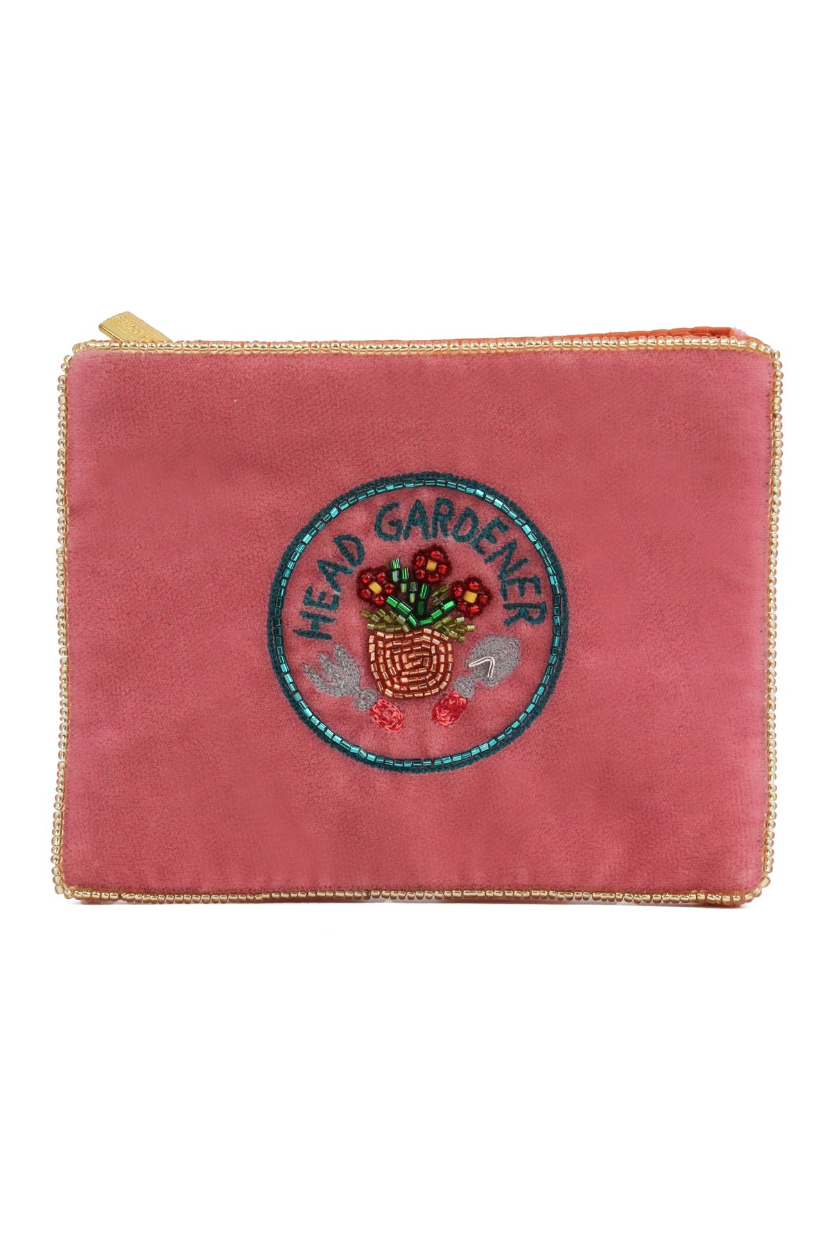 HEAD GARDENER ON PINK SMALL POUCH