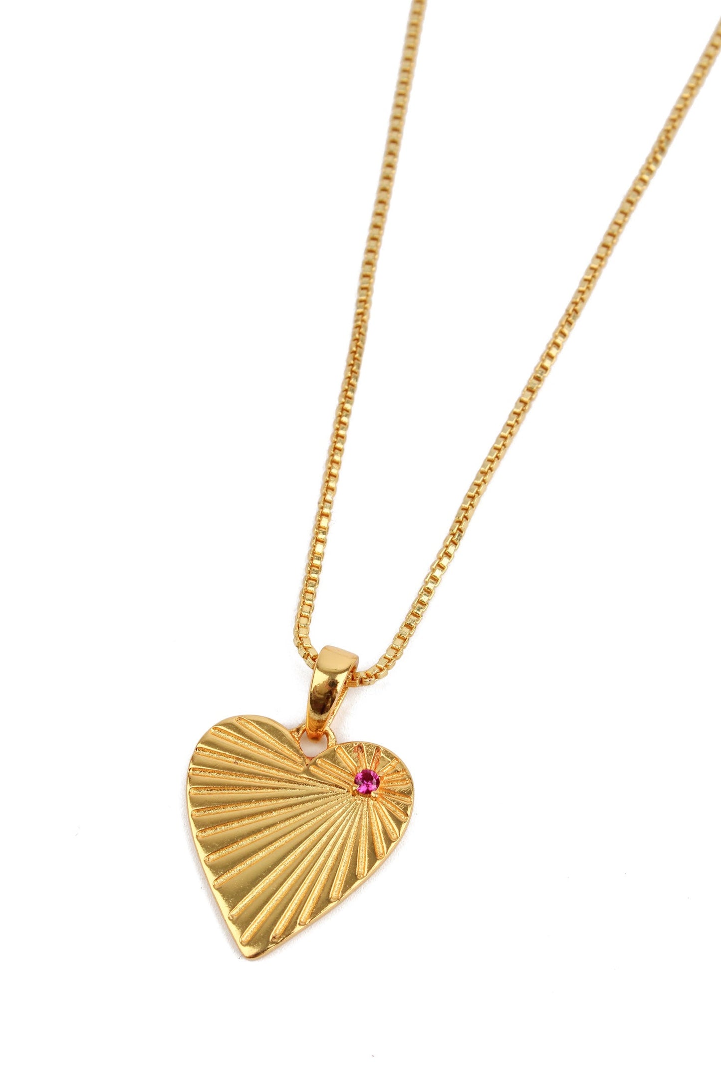 HEART EMBOSSED NECKLACE