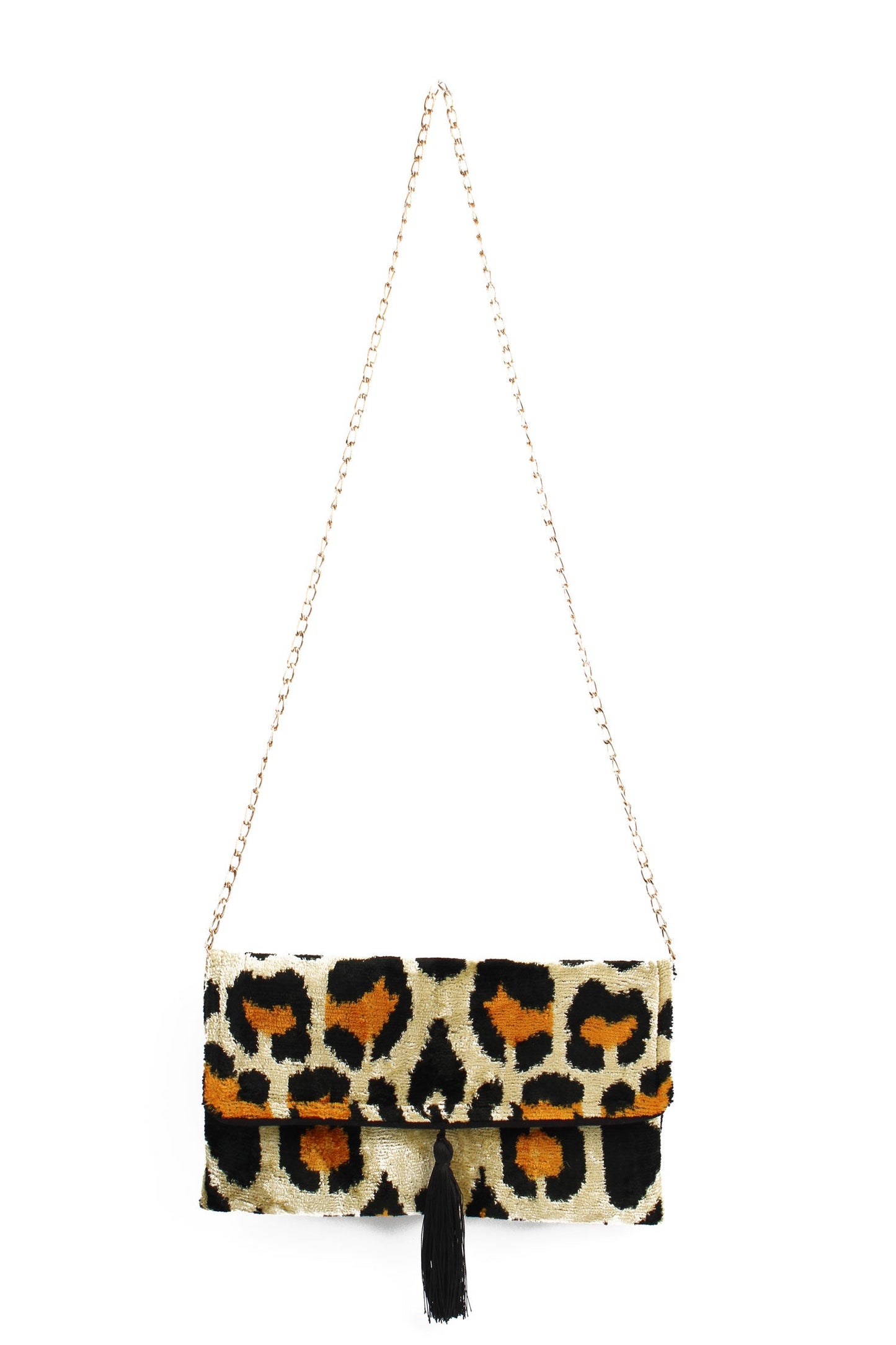 LEOPARD CEREN CLUTCH/CROSSBODY BAG