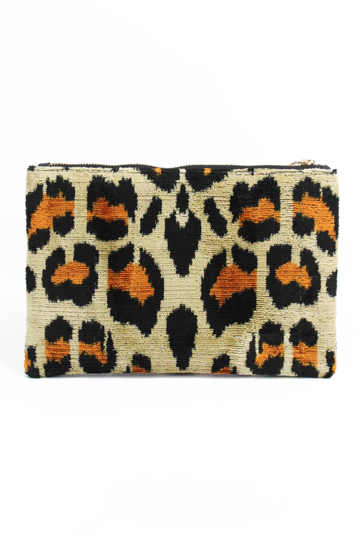 LEOPARD ZIP CLUTCH