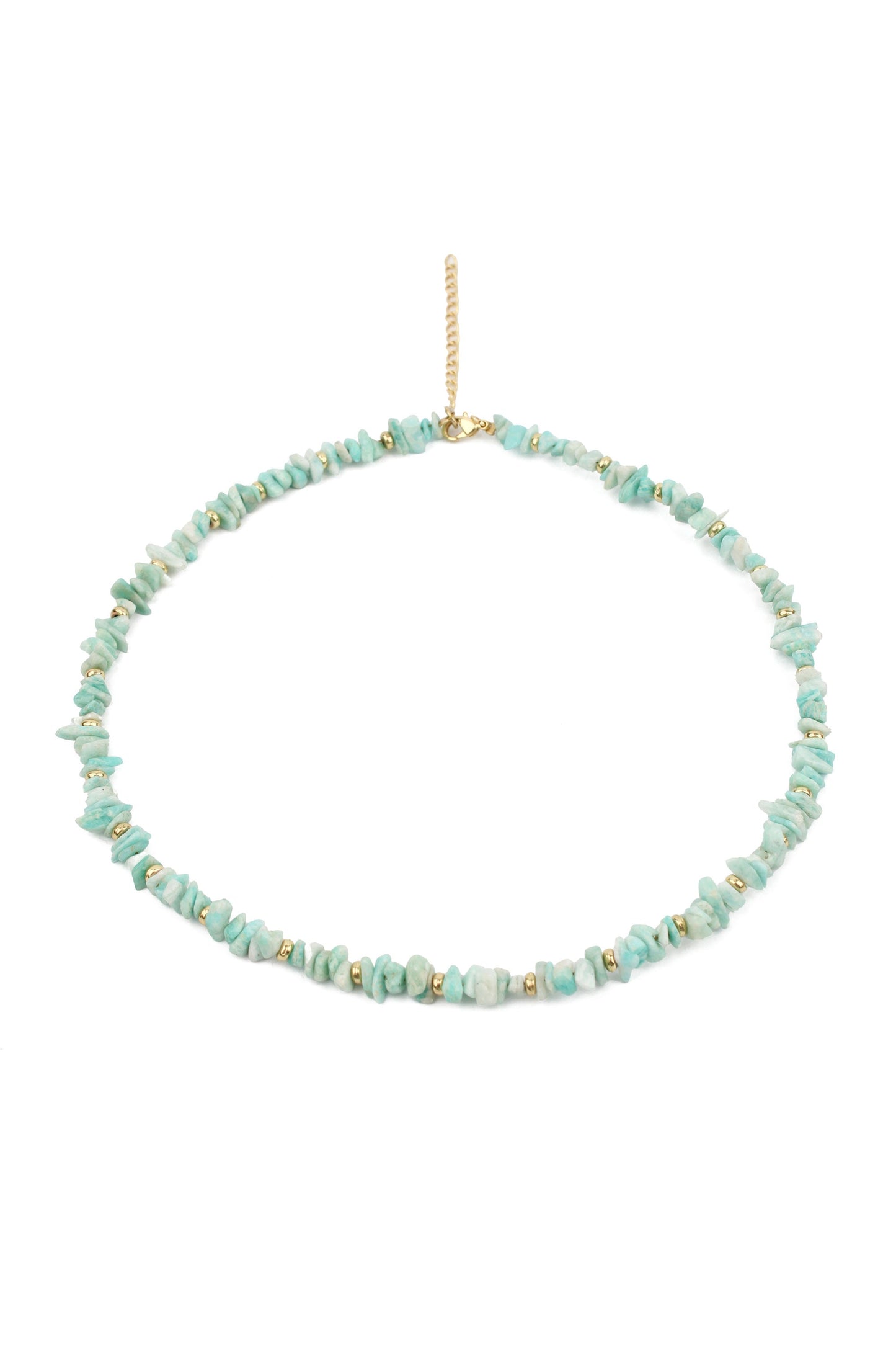 LIGHT BLUE STONE NECKLACE