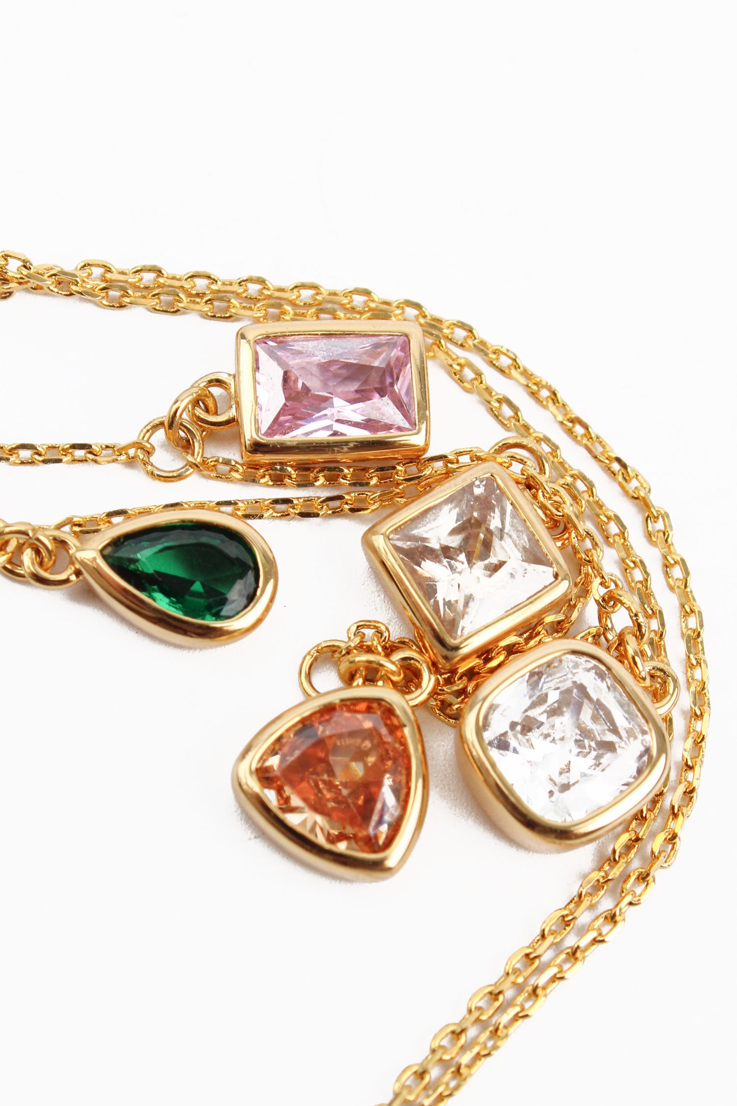 MULTI-COLOURED CHARM NECKLACE
