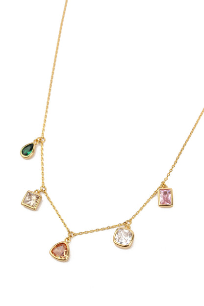 MULTI-COLOURED CHARM NECKLACE