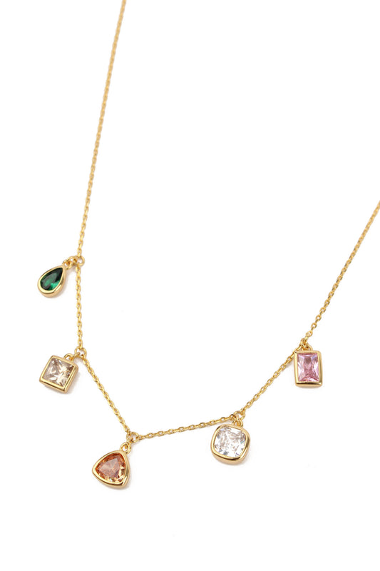 MULTI-COLOURED CHARM NECKLACE