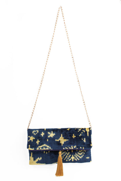 NAVY CELESTIAL NADIA CLUTCH/CROSSBODY BAG