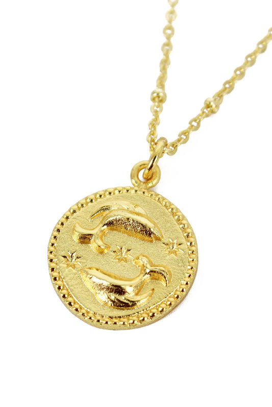PISCES GOLD PENDANT (8107787878616)