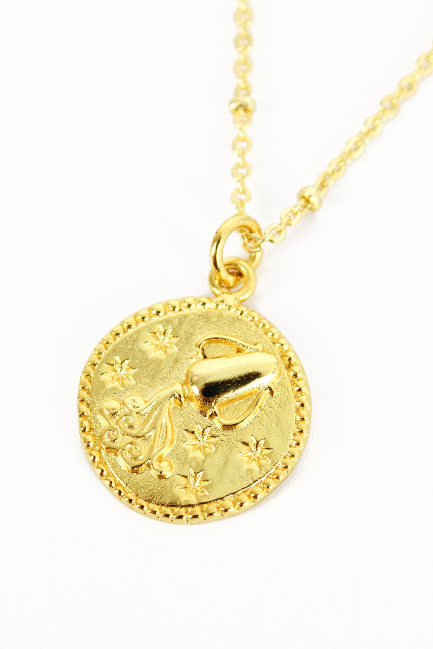 AQUARIUS GOLD PENDANT (8108089606360)