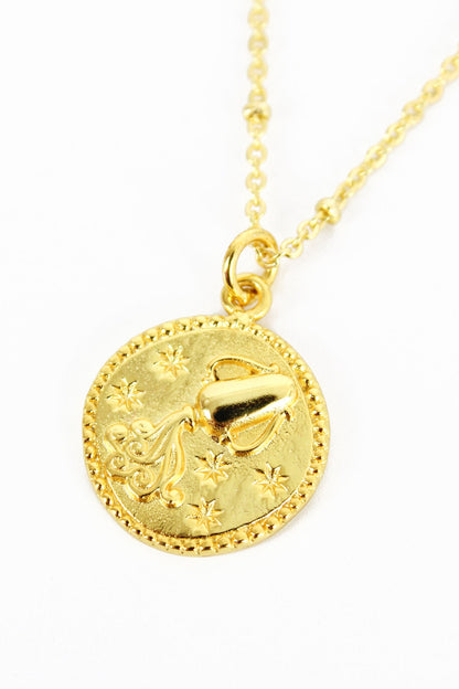 AQUARIUS GOLD PENDANT (8108089606360)