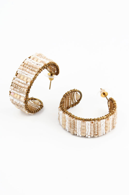 PEARL AND GOLD HOOPS