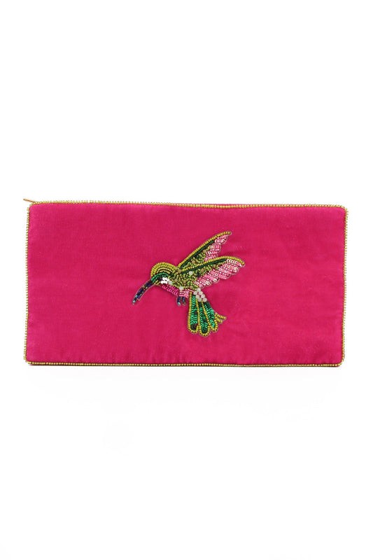 PINK HUMMINGBIRD MULTI USE POUCH