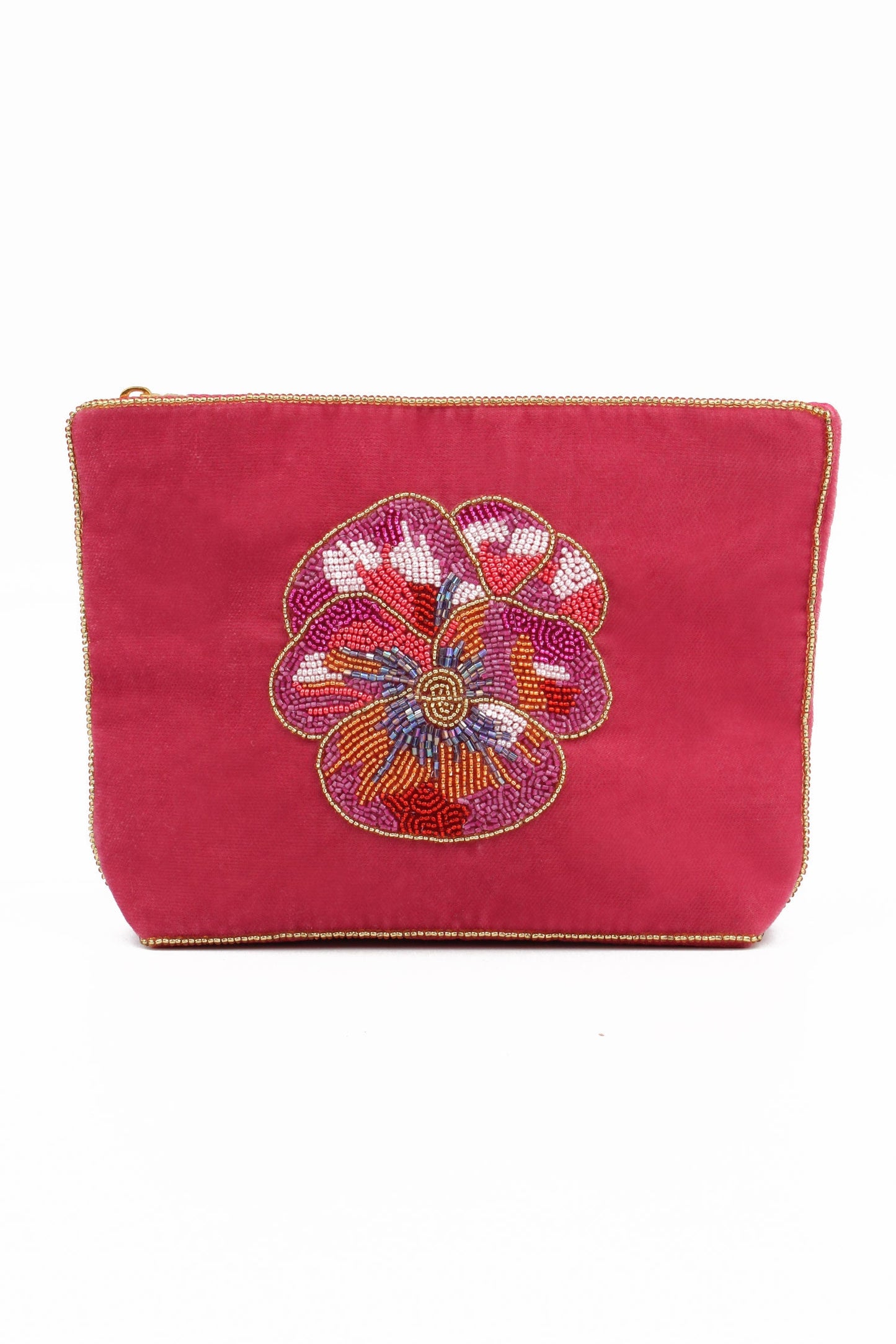 PINK PANSY MEDIUM POUCH