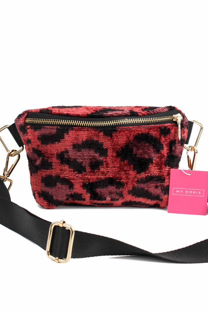 PLUM LEOPARD BUMBAG