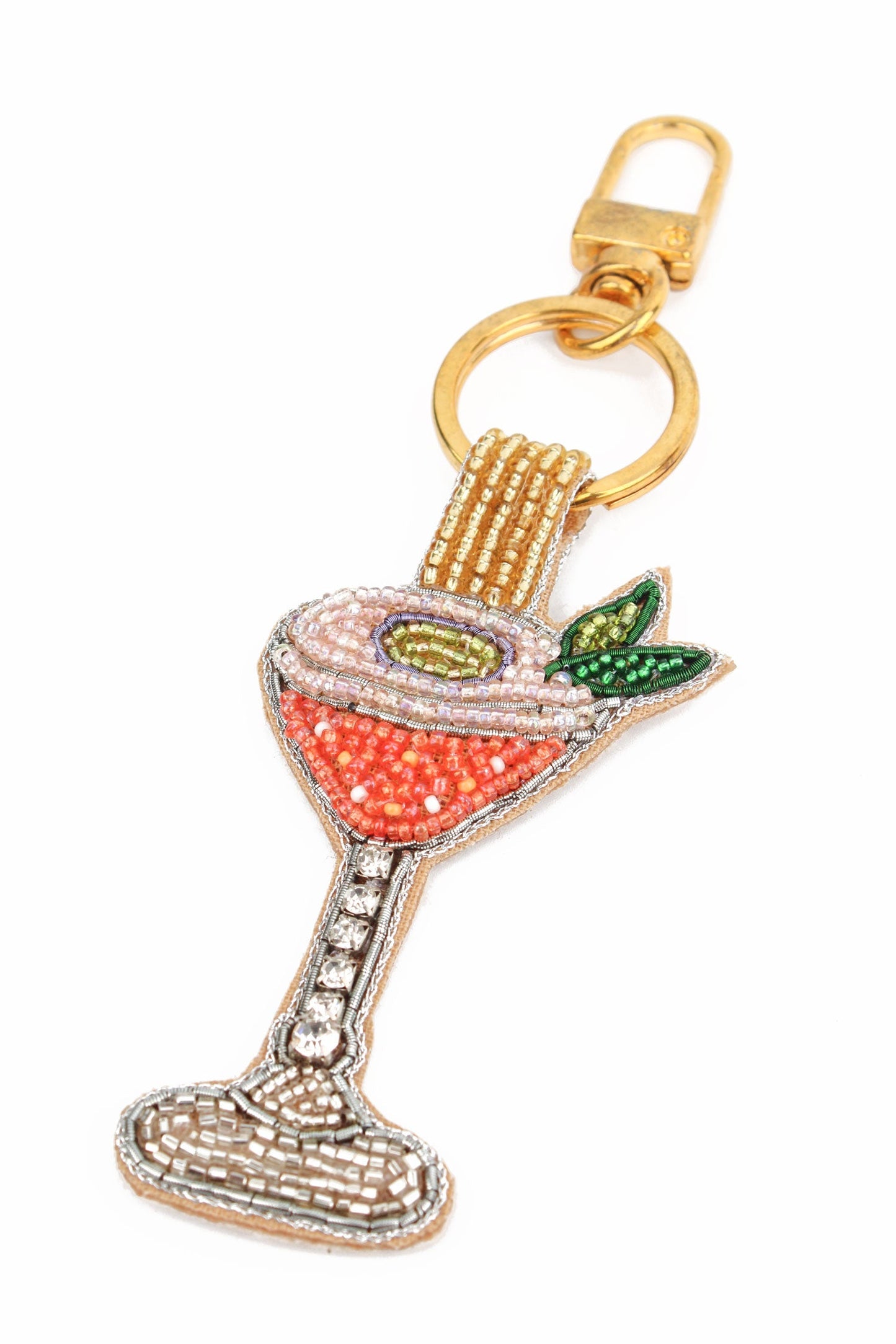 PASSIONFRUIT MARTINI COCKTAIL KEYRING/BAG CHARM