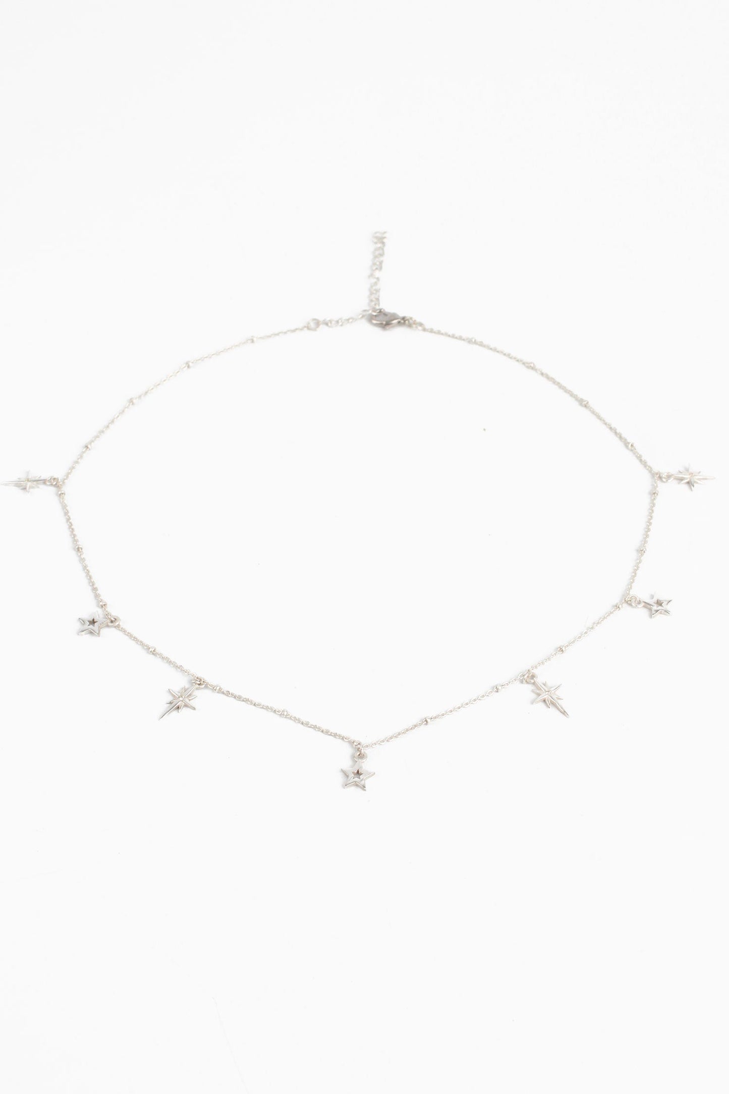 SILVER STAR CHARM NECKLACE