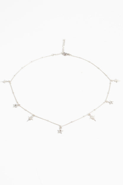 SILVER STAR CHARM NECKLACE