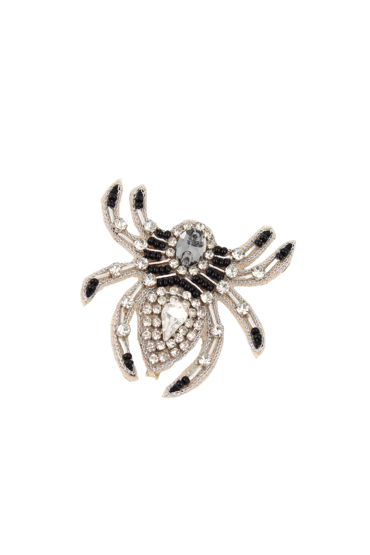 HALLOWEEN SPARKLY SPIDER BEADED BROOCH