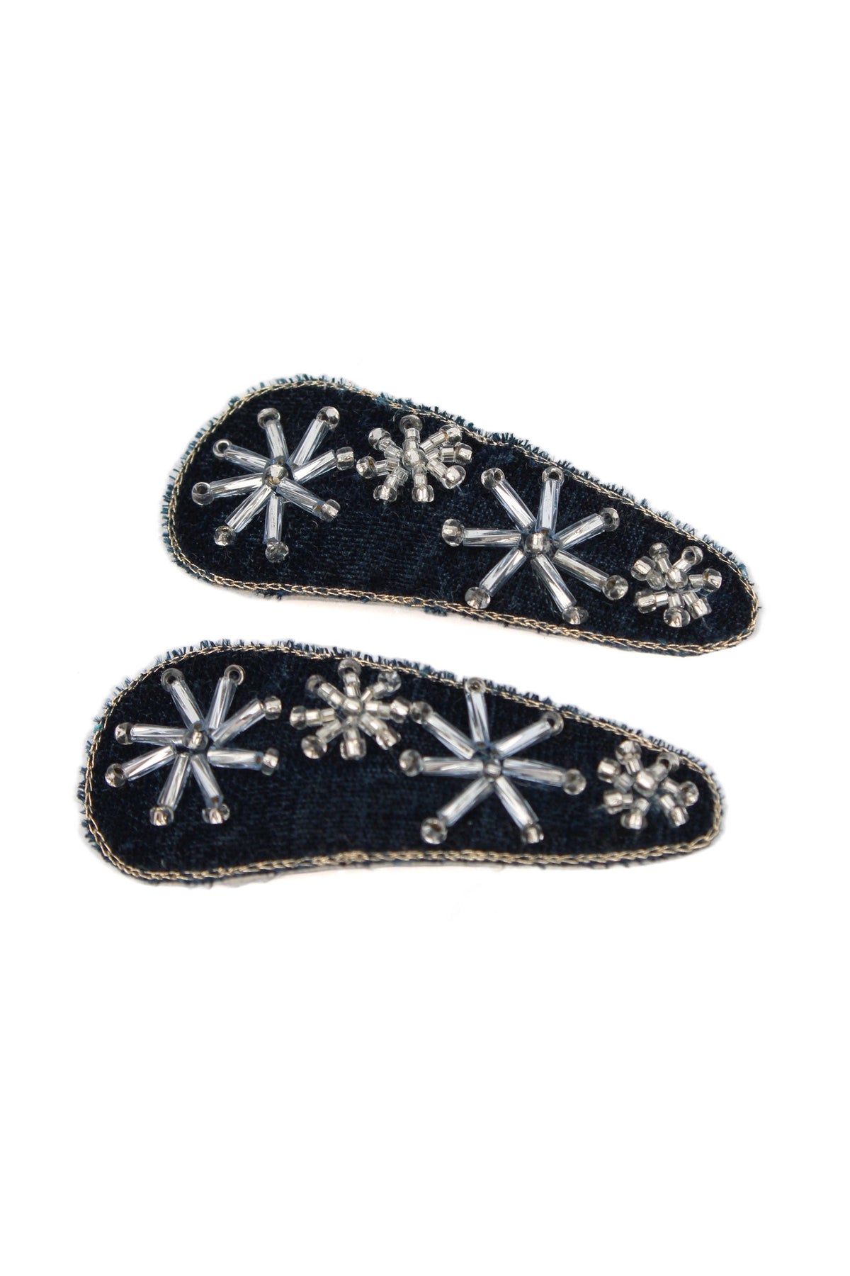 STAR ON VELVET HAIRCLIPS PACK OF 2